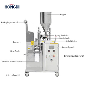 Máquina Automática Eléctrica para Envasado de Té con Funciones de Limpieza con Nitrógeno y Encolado/Envoltura PLC - Alta Productividad, Grado Alimenticio, para Láminas/Películas de Té - Product Image 3