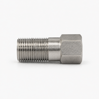 Adaptateur d'extension hexagonal forgé en acier inoxydable 201 304 BSPP BSPT 3/4' 3-7cm, filetage mâle, surface lisse, raccords de tuyauterie basse pression