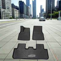 Tapis de sol de voiture SONSANG en caoutchouc pour toutes les saisons, 4 tapis de sol profonds 5D pour Tesla Model Y Juniper