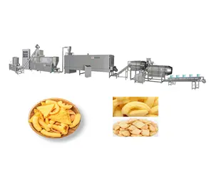 Diferentes tipos de maíz Puff Snack Extrusora Línea de producción Chips de arroz de maíz Máquina para hacer alimentos