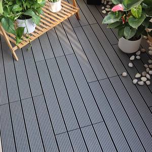 Outdoor 30*60cm <b>Interlocking</b> Wpc Terrace DIY Decking <b>Tiles</b> Balcony WPC Floor Patio Garden Deck <b>Tiles</b> - Product Image 5