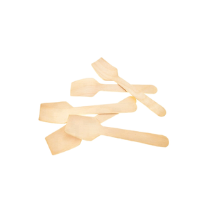 Cuchara desechable cuadrada de madera para helado, postres, degustación, frutas, pasteles, alimentación infantil, fiestas, tamaño pequeño - Product Image 2