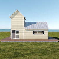 Appartement conteneur portable démontable, villa préfabriquée, maison modulaire à ossature acier, maison préfabriquée pour habitation avec toilettes