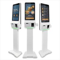 Kiosque de commande et de paiement en libre-service Sinmar 24 pouces, fabricant de kiosques de point de vente tout-en-un Windows Android pour restaurant