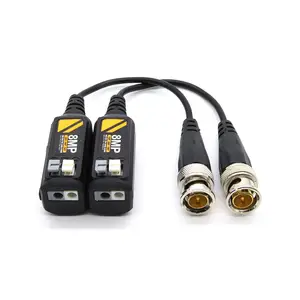 Transmisor de vídeo de par trenzado HD 4K conector coaxial RJ45 de 8MP video balun cctv