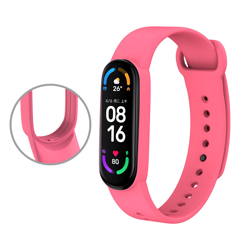 Мягкий силиконовый ремешок на запястье для XIAOMI MIBand 6 5 сменный цветной ремешок для mi Band 5 6