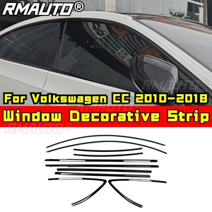 แถบตกแต่งหน้าต่างรถยนต์สแตนเลสกรอบประตูภายนอกสำหรับโฟล์คสวาเก้น ซีซี 2010-2018 ชุดแต่งรถยนต์อุปกรณ์เสริม - Product Image 2
