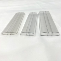 Bande de joint en polycarbonate en forme de H pour feuilles de polycarbonate Edge Connect 6mm 8mm 10mm 12mm