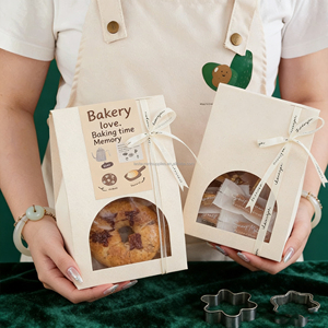 Sacs à pain en papier kraft brun bon marché, vente en gros, acceptation de la personnalisation, sacs en papier alimentaire résistants à la graisse - Product Image 1
