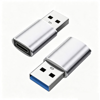 Adaptor USB a Male ke USB C Female USB3.0 Konverter Tipe-C Konektor Pengisian Cepat untuk Kabel Tipe C