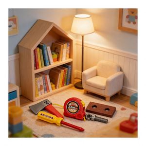 Ensemble d'outils de construction interactifs, établi en bois, boîte à outils, jouet d'ingénieur, perceuse, jeu d'imitation, jouet éducatif pour le développement et l'apprentissage - Product Image 6