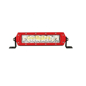 Barras de Luz LED 6D con Marco Rojo, Diseño Nuevo 2023, 7.5 Pulgadas, 35w, Barra de Luz LED Todoterreno para Camioneta, SUV, Marino - Product Image 3