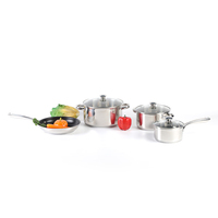 Ensemble d'ustensiles de cuisine en acier inoxydable, Casserole avec couvercle