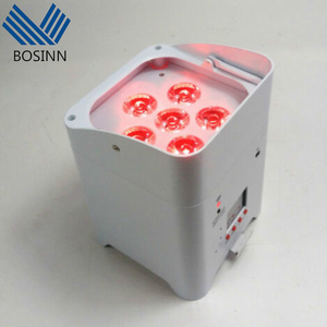 Chiếu đèn 6in1 rgbwa + UV Wifi Battery Powered đèn sân khấu RGBW thay đổi màu sắc không dây DMX LED mệnh uplight - Product Image 3