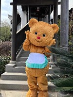 Costume de mascotte personnalisé de personnage de dessin animé, ours en beurre, transportadora para cat, costume de mascotte d'ours en peluche brun à vendre