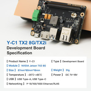 Placa de Desarrollo Jetson Tx2, Núcleo de Inteligencia Artificial, Placa Portadora Industrial, Plink Y-C1 Y-C1-DEV - Product Image 4