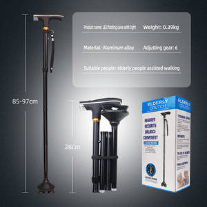 Bâton de canne pliable avec lumière LED <span class=keywords><strong>Balance</strong></span> et bâton de soutien - Product Image 3