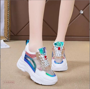 Nuove <span class=keywords><strong>Sneakers</strong></span> di Lusso alla Moda <span class=keywords><strong>con</strong></span> Suola Spessa per Donna, Scarpe da Corsa in Rete, Scarpe Sportive da Passeggio per Donna - Product Image 6