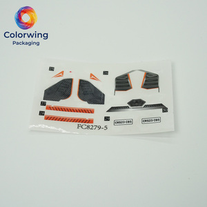 สติ๊กเกอร์ลายคาร์บอนไฟเบอร์แบบพิมพ์ลายตามสั่ง สำหรับตกแต่งโมเดลรถซูเปอร์คาร์ขนาด 1/24  วัสดุไวนิล BOPP พร้อมกาวในตัว - Product Image 1