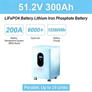แบตเตอรี่เก็บพลังงานแสงอาทิตย์แบบไฮบริดสำหรับใช้ในครัวเรือน 51.2V 300Ah LiFePO4 พร้อมกำลังขับ 10-20 กิโลวัตต์ และการป้องกันระดับ IP54 - Product Image 4