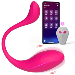 รีโมทคอนโทรล APP เครื่องสั่น 20 ระดับความถี่ กันน้ำ IPX7 อุปกรณ์ช่วยตัวเองสำหรับผู้หญิงแบบสวมใส่ได้ในตัว - Product Image 1