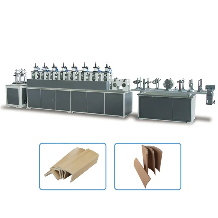 Fabriek Levering Hoge Snelheid Papier Hoek Board Machine Voor Faciliteit L Type Papier Beschermer Making Machine