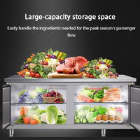 Armoire de congélation industrielle à température unique Table de refroidissement en acier inoxydable longue durée pour le stockage des aliments Mode refroidissement par air