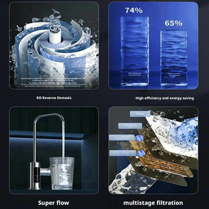 Depuratore d'Acqua a Osmosi Inversa Senza Serbatoio 95L/H per Uso Domestico, Purificatore d'Acqua RO con Autopulizia, <span class=keywords><strong>Vendita</strong></span> Diretta dalla Fabbrica - Product Image 3