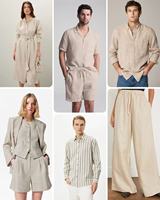 Kain Linen Rayon campur 12S kain Slub pasir dicuci sejuk lembut tahan lama polos kain Linen Viscose untuk pakaian