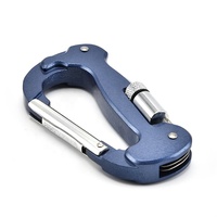 Promotion Couteau pliant en acier inoxydable LED Mousqueton Outils de poche multifonctions Couteau et ensemble d'outils compacts et polyvalents