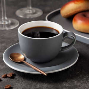 Tazza in Ceramica Bianca con Motivo a <span class=keywords><strong>Diamante</strong></span> Personalizzata, per Caffè e Tè, con Manico, Regalo per Colazione, Latte, Acqua, Tazze Cinesi - Product Image 1