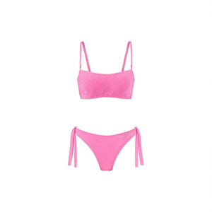 Set bikini taglie forti con controllo pancia, costume da bagno rosa, blu, nero, viola SQ66600 - Product Image 2
