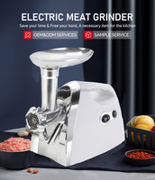 Hachoir à viande électrique robuste et tendance avec accessoire à saucisses pour la cuisine