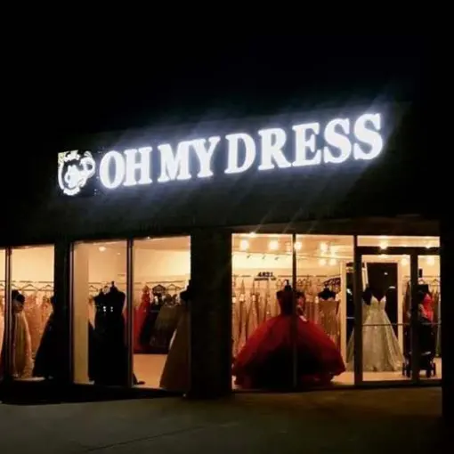 Letreros de pared para tienda de ropa al aire libre, con logotipo, letras 3D de negocios, luz acrílica personalizada, logotipo LED 3D