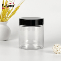 Pot à thé parfumé en plastique de 8oz, pot à beurre de cacahuètes en plastique