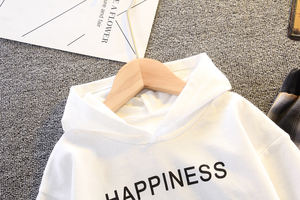 Conjunto de Dos Piezas de Sudadera con Capucha y Pantalones de Algodón de Manga Larga Estilo Occidental Informal para Bebés Niños - Product Image 3