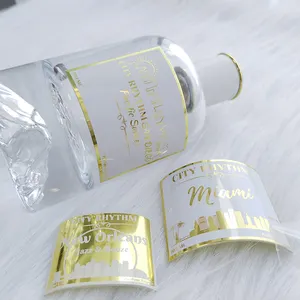 Altın parfüm şişesi özel logo plaka parfümler etiket alüminyum 3d kabartma yapıştırıcı metal çıkartmalar kartvizit