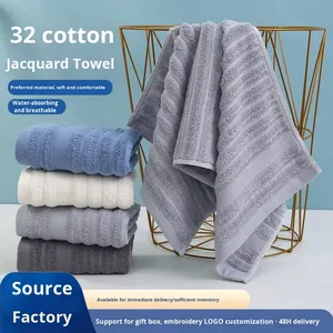 Bán Buôn Rắn Màu <span class=keywords><strong>Jacquard</strong></span> Khăn Biểu Tượng Tùy Chỉnh Đầy Đủ Cotton Thấm Khăn Mặt Cho Người Lớn Cho Hộ Gia Đình Và Nam Giới Của Quà Tặng - Product Image 2