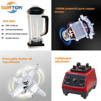 SUNTON personnalisé ménage hôtel cuisine restaurant forte puissance 6 lames 4 en 1 presse-agrumes électrique polyvalent blender