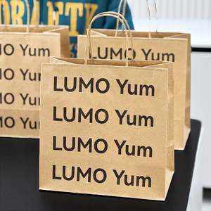 Bolsas de Papel Kraft Biodegradables y Ecológicas para Comida para Llevar, con Impresión Personalizada de su Propio Logotipo, para Restaurantes - Product Image 4