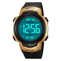 Skmei Luxus Dual Time Countdown Alarm Datum Led Display Hot Selling Mode Sport Männer Relojes Digital Plastic Uhren