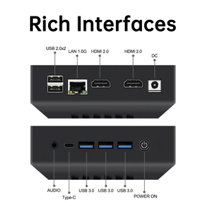 มินิพีซี Intel <span class=keywords><strong>N5100</strong></span> DDR4 SODIMM ปี 2026 พร้อม Windows 11 Pro กราฟิกในตัว อุปกรณ์สำนักงานพกพาขนาดพกพาสำหรับธุรกิจที่บ้าน - Product Image 2