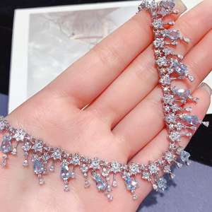 Collar con Colgante de Aguamarina de Plata de Ley S925 <span class=keywords><strong>Vintage</strong></span>, Joyería de Piedras Preciosas Naturales para Mujer - Product Image 1