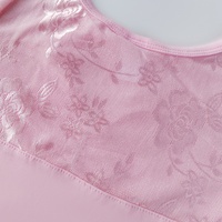Robe de justaucorps de ballet rose à fleurs en dentelle pour filles, manches courtes avec jupe en mousseline, costume de danse pour enfants pour cours de ballet