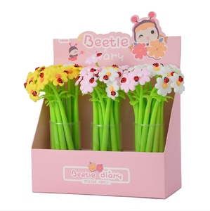 Nuova graziosa penna a forma di Silicone morbido <span class=keywords><strong>quadrifoglio</strong></span>. Alla moda e simpatico cartone animato penna Gel per ufficio cancelleria. - Product Image 3
