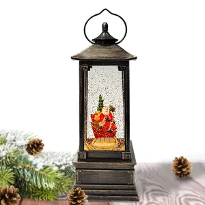 High Quality Decoration Lights Supplies Led Home Items Crafts Family Ornament Gift Christmas Snow Globe Lantern