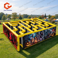 Labyrinthe gonflable géant de haute qualité pour enfants et adultes, équipement de jeu gonflable commercial pour aire de jeux extérieure, location