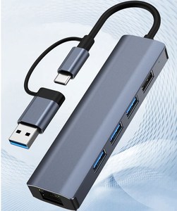 Concentrador de red <span class=keywords><strong>USB</strong></span> tipo C 5 en 1, adaptador divisor de 4 puertos, OTG, <span class=keywords><strong>USB</strong></span> para PC, <span class=keywords><strong>Macbook</strong></span> Pro 13, <span class=keywords><strong>Air</strong></span> Mi Pro, accesorios convertidores - Product Image 4