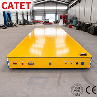 Chariot de transfert à roulettes industriel à haute capacité de charge 30 tonnes, chariot électrique personnalisé avec système d'alarme de sécurité