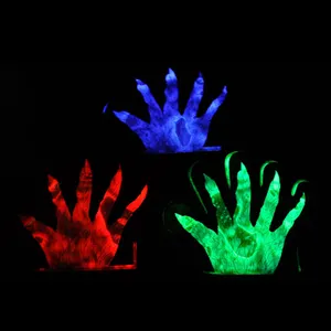 Glow in the dark party fournit des gants d'halloween Glow dans la fête d'événement pour l'extérieur